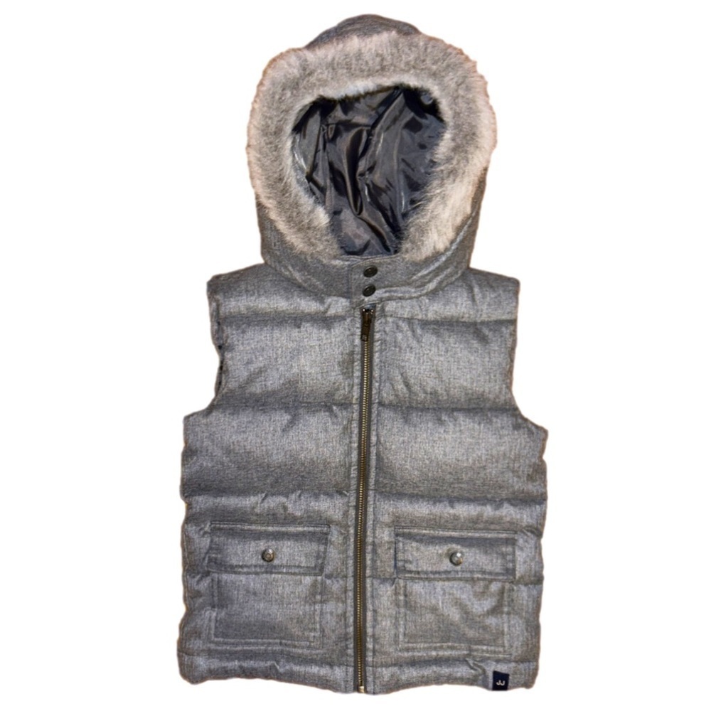 Janie and Jack hooded puffer vest Size 3 to 4